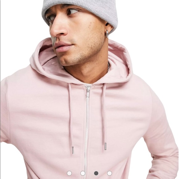 ASOS Design Light Pink Hoodie - Picture 3 of 6